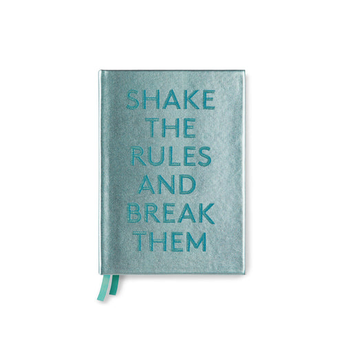 Bien Moves Notebook - Embroidered "Shake the rules"