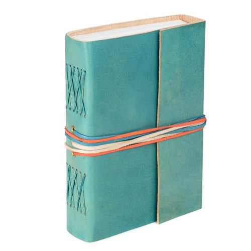 Paper High Journal - Leather Turquoise