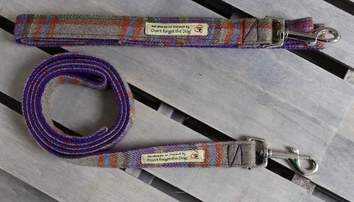 'Don't forget the Dog' Tweed Dog Lead