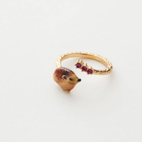 Fable Jewellery - Enamel Hedgehog Ring