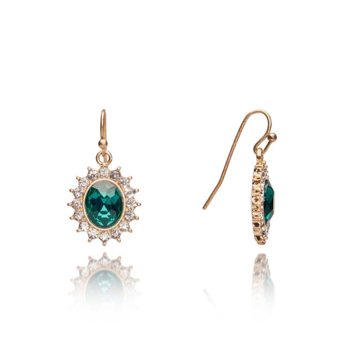 Lovett Earrings - Regency Emerald Drop Earrings