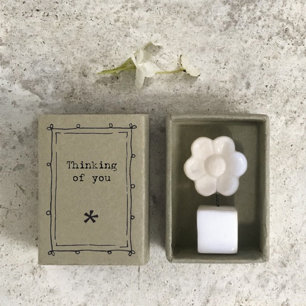 East of India - Porcelain Matchbox Sentiments - Thinking of You