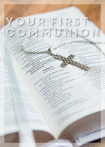 Communion Card - Bible with Cross