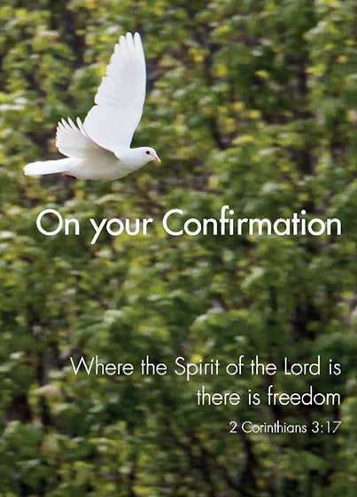 Confirmation Card - Dove in Flight