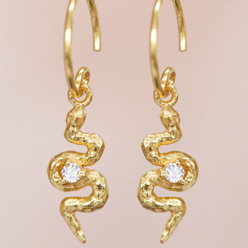 Muja Juma Earrings - Arya Snake Earrings