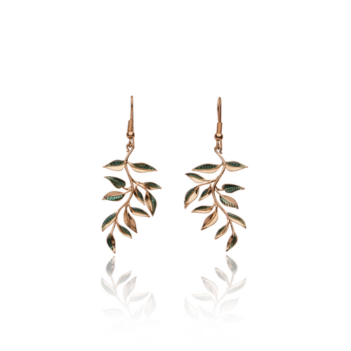 Lovett Earrings - Willow Bough Leaf Drop Earring