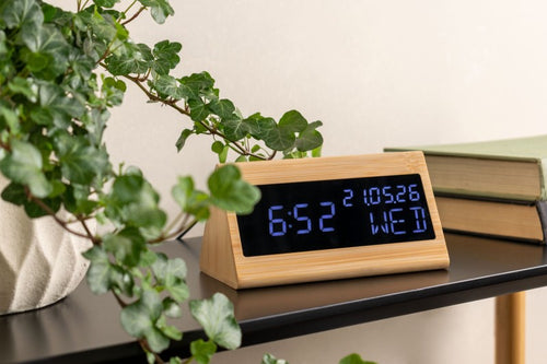 Karlsson Alarm Clock - Bamboo Triangle