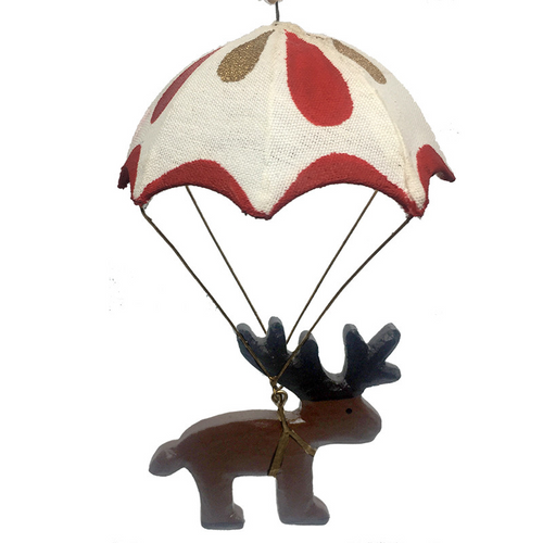 G-Bork Handmade Wooden Reindeer in Parachute