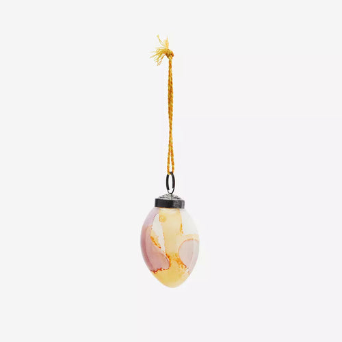 Madam Stoltz Decoration - Hanging Glass Egg