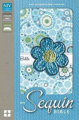 NIV - Sequin Bible, Leathersoft, Blue