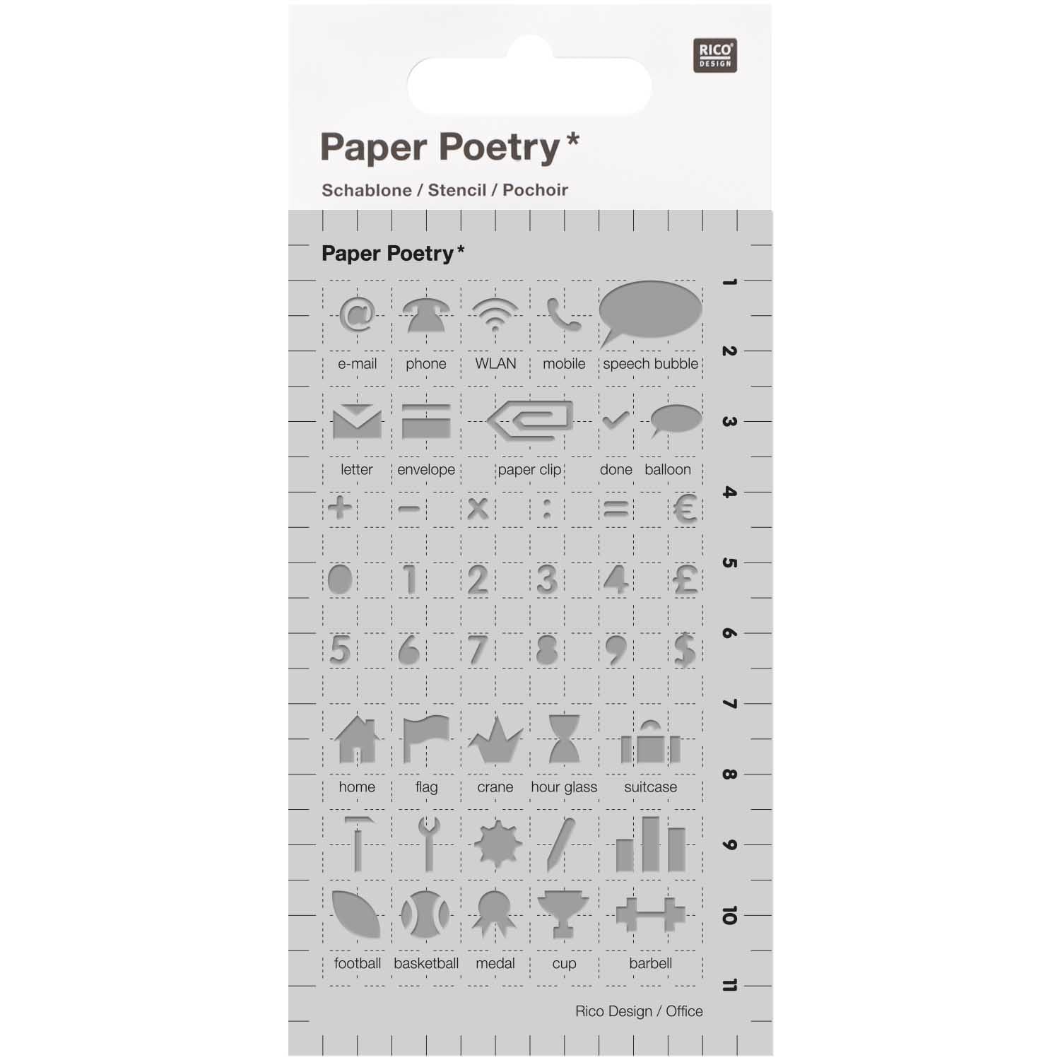 Paper Poetry Bullet Journal Stencil