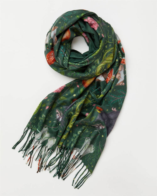 Fable Scarf - Catherine Rowe's Into The Woods - Green