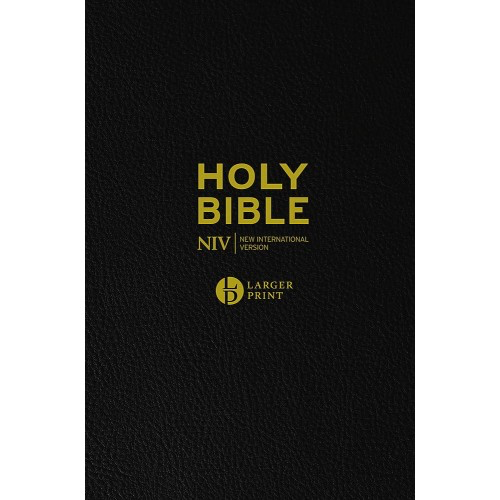 NIV - Large Print Bible in Black