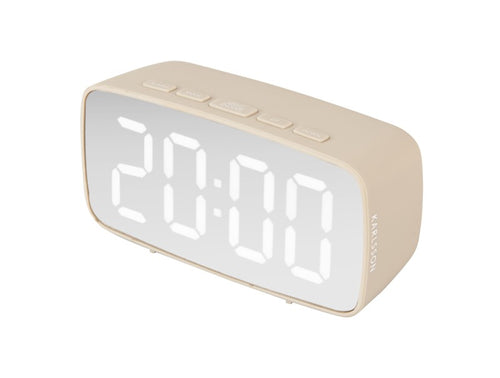 Karlsson Alarm Clock - Mirror LED Oval