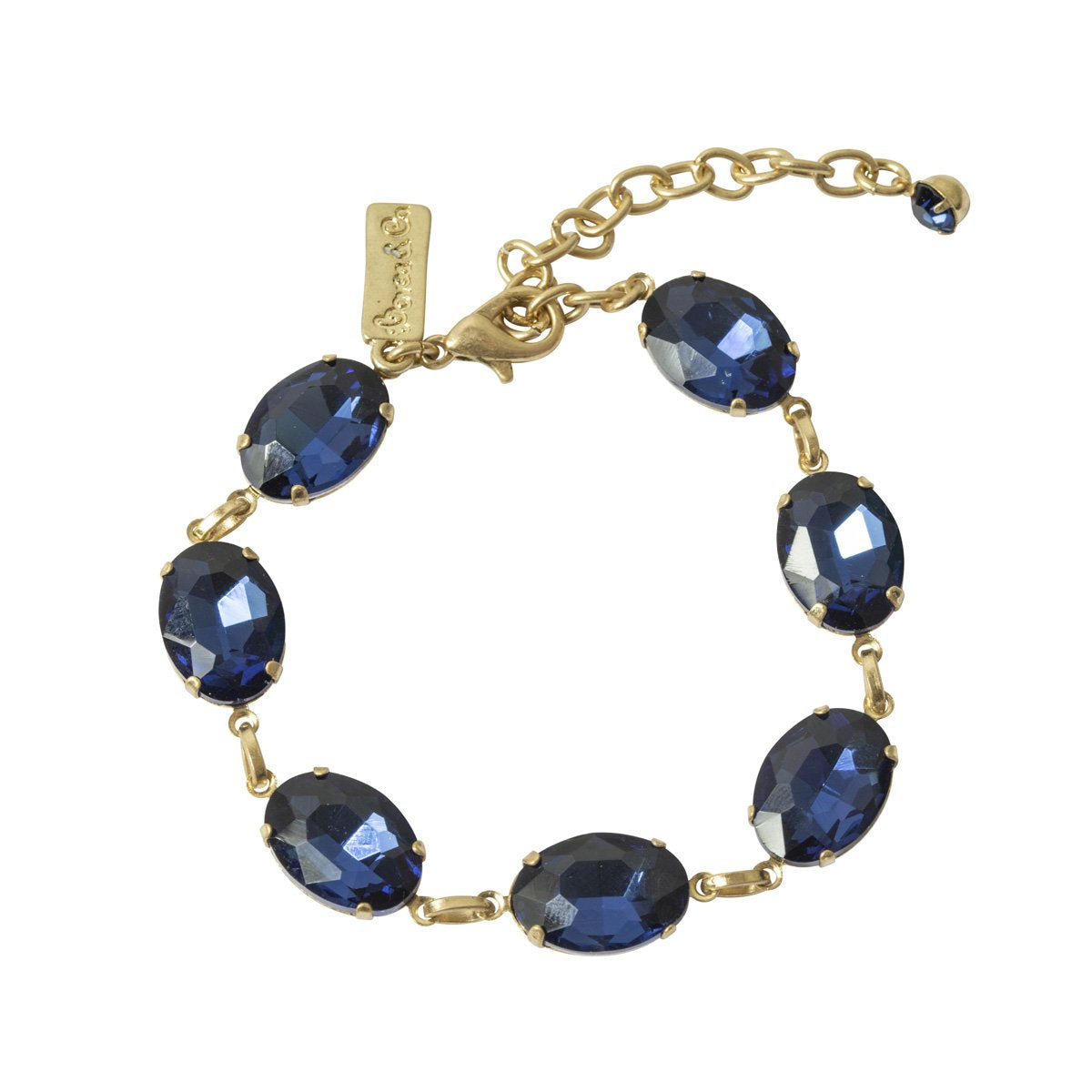 Lovett Bracelet - Oval Stone with Clasp - Various Stone Colours