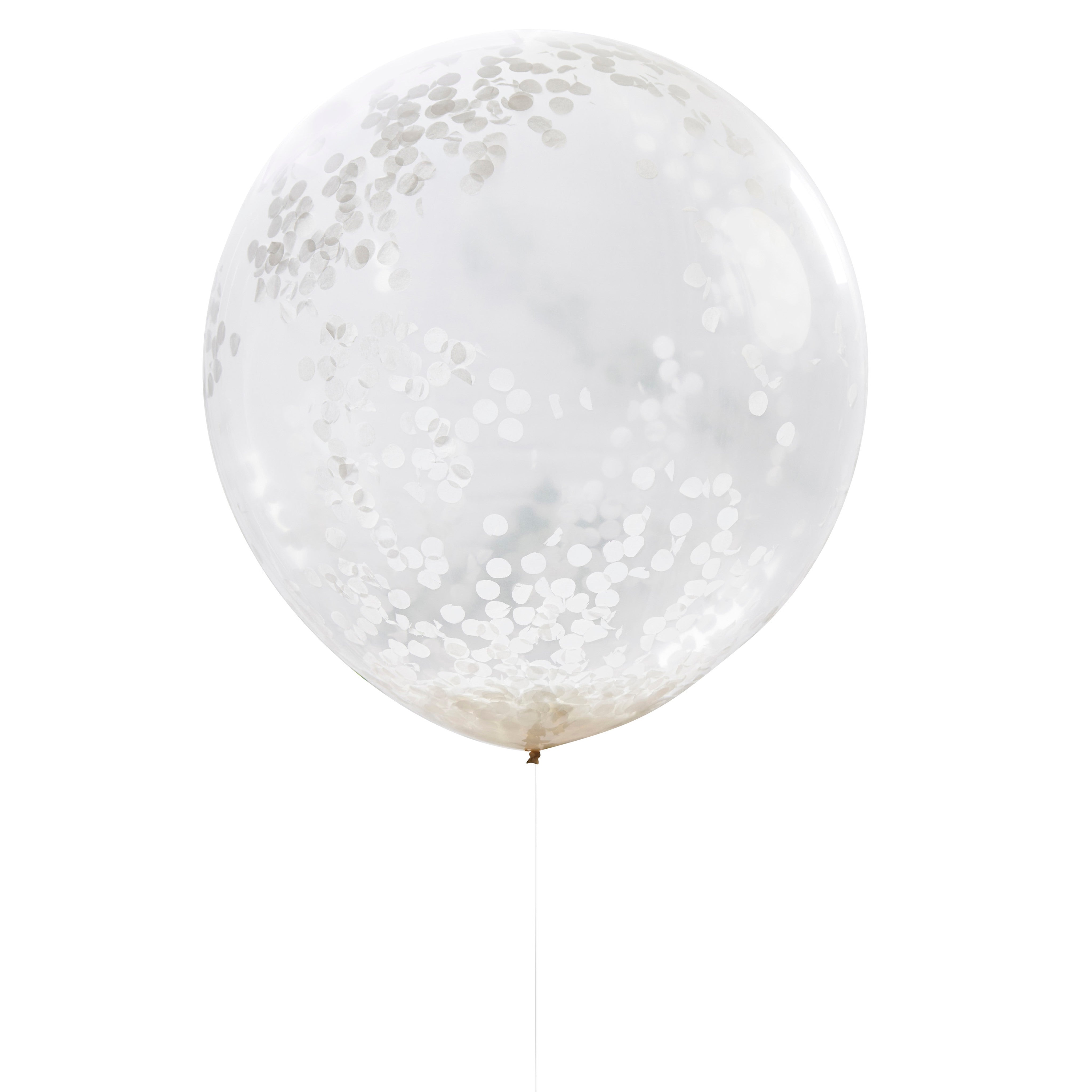 Ginger Ray Balloons - Large Confetti White