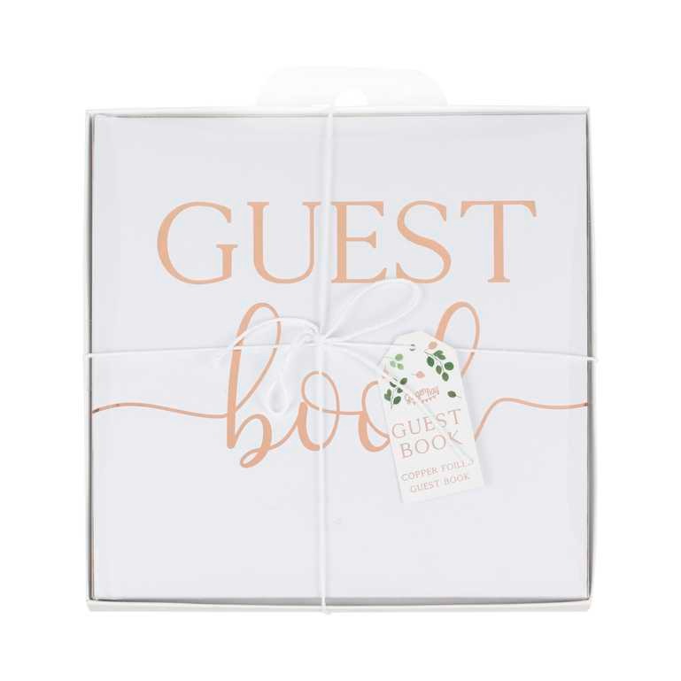 Ginger Ray Guest Book - Foiled Rose Gold