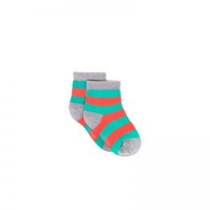 Polly & Andy Bamboo Childrens Socks - Green and Red