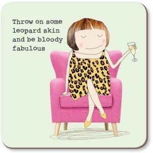 Rosie Made a Thing Coaster - Leopard