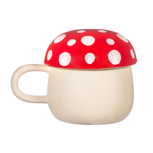Sass & Belle Mug - Mushroom with Lid