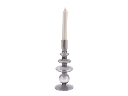 Present Time Interiors Candlestick - Handmade Glass Tall