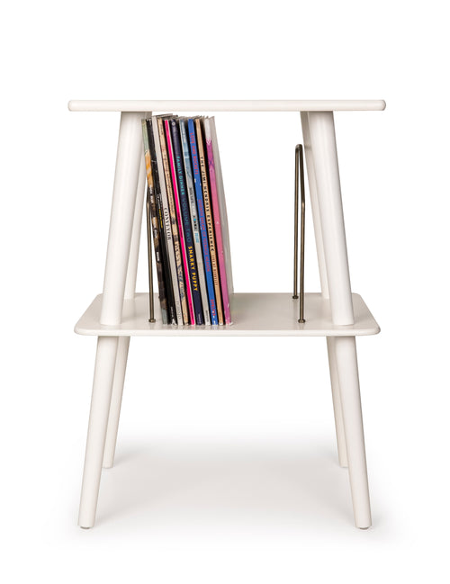Crosley Manchester - Vinyl Record Player Stand Table White