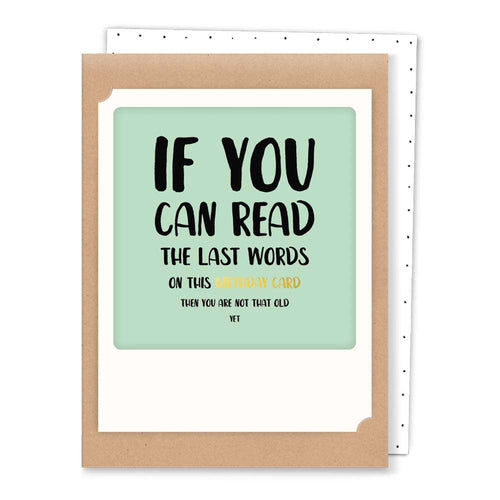Pickmotion Mini-Card - You Are Not That Old Yet