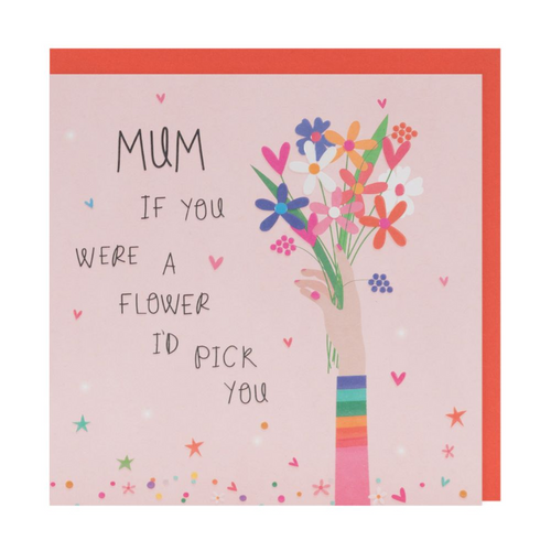 Belly Button Elle Card - Mum, If you were a Flower