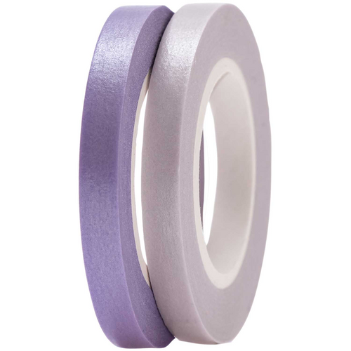 Paper Poetry Washi Tape - Set of 2 Thin Lilac / Purple
