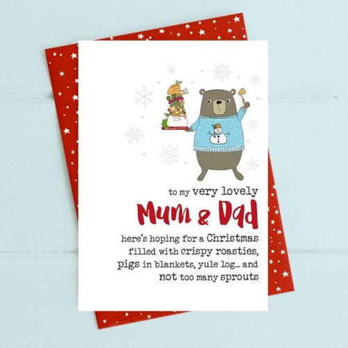 Dandelion Card Christmas - Mum & Dad