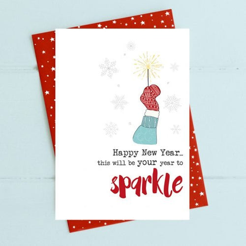 Dandelion Card Christmas - New Year Sparkle