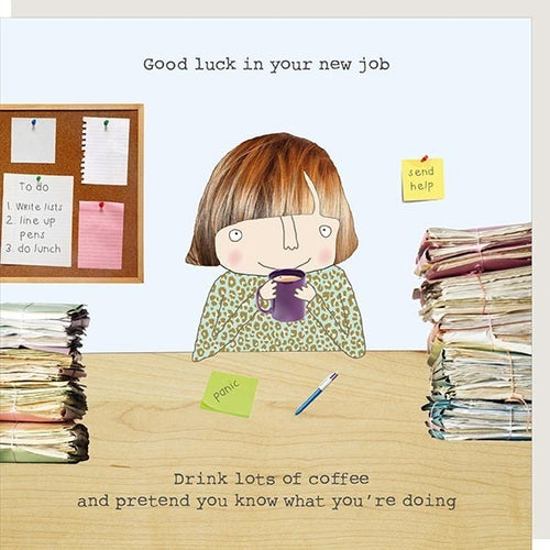 Rosie Made a Thing Card - New Job Girl