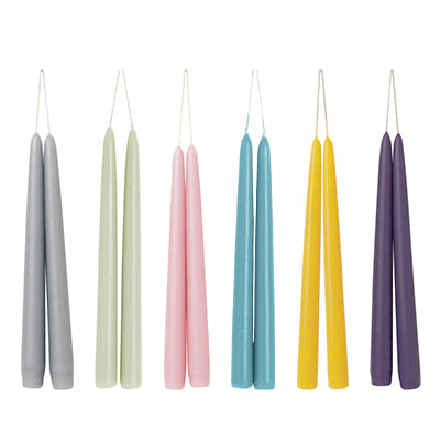 IHR Colour Tapered Dinner Candle Pairs