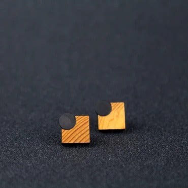 Rowena Sheen Earrings - Diamond Design Stud