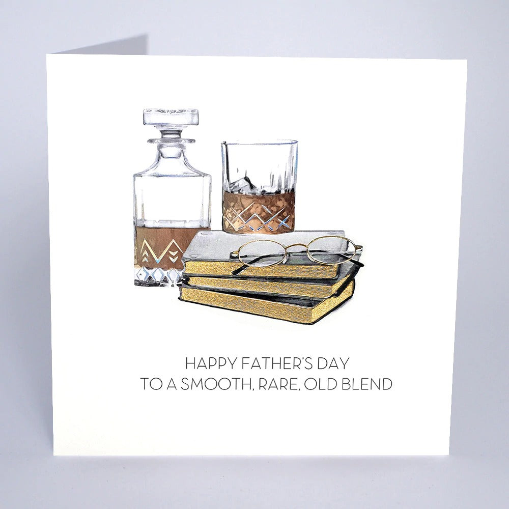 Luxury Card - Father's Day - To a Smooth, Rare Old Blend