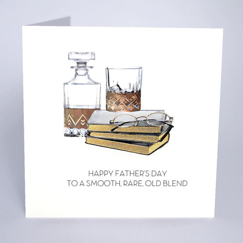 Luxury Card - Father's Day - To a Smooth, Rare Old Blend