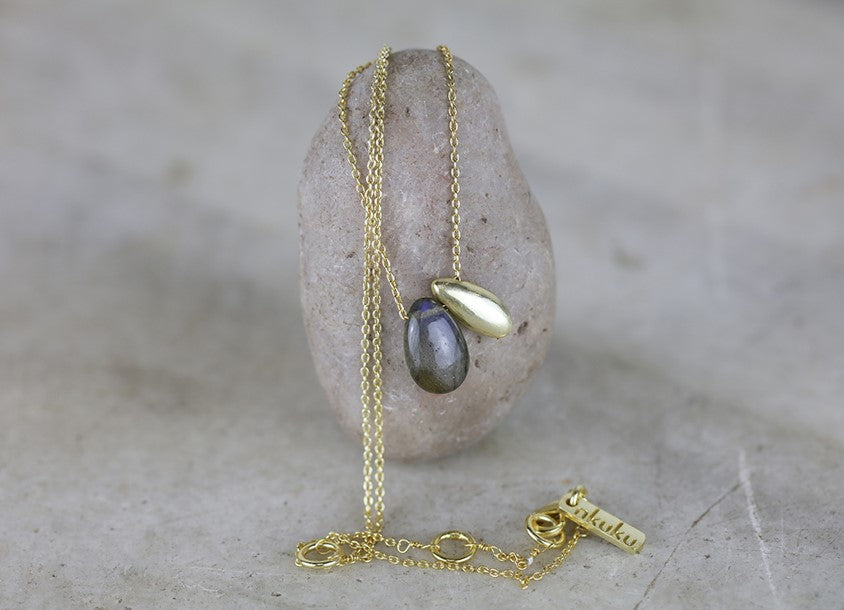 Nkuku Jewellery - Keebu Labradorite Necklace