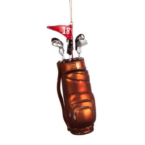 Sass & Belle Christmas Bauble - Glass Golf Clubs