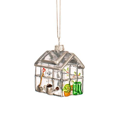 Sass & Belle Christmas Bauble - Glass Mini Greenhouse