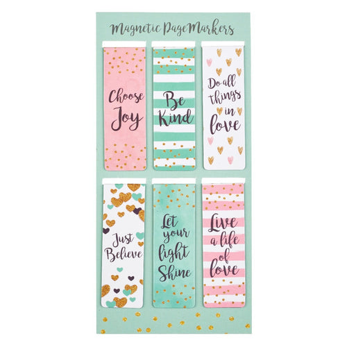 Christian Art Gifts - Set of 6 Sparkle Bookmarks