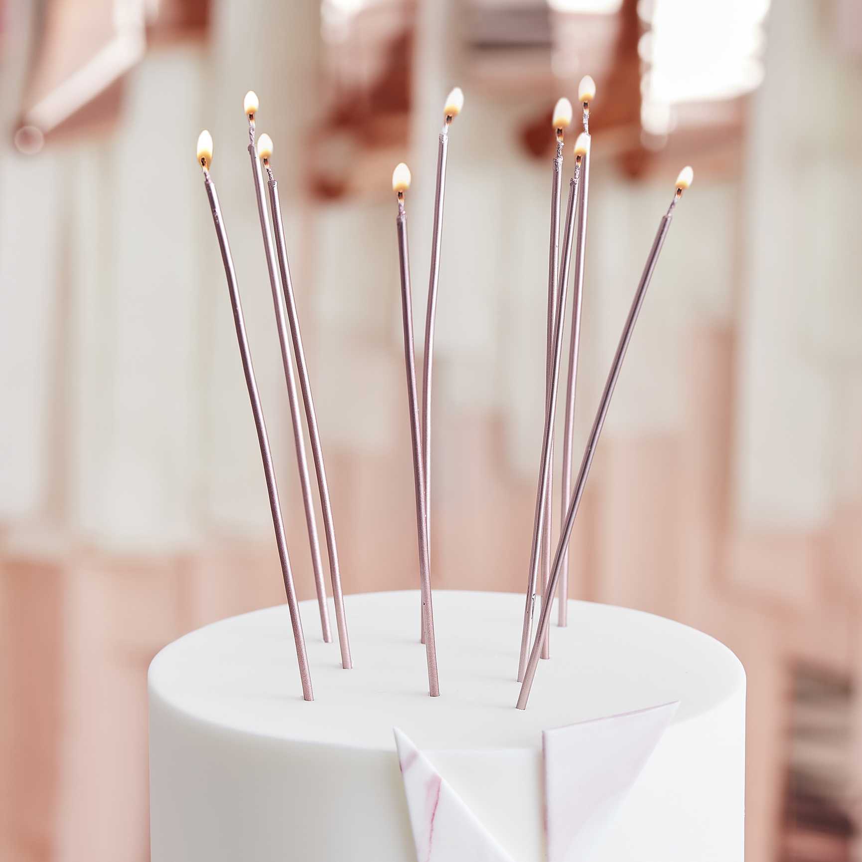 Ginger Ray Candles - Tall Rose Gold