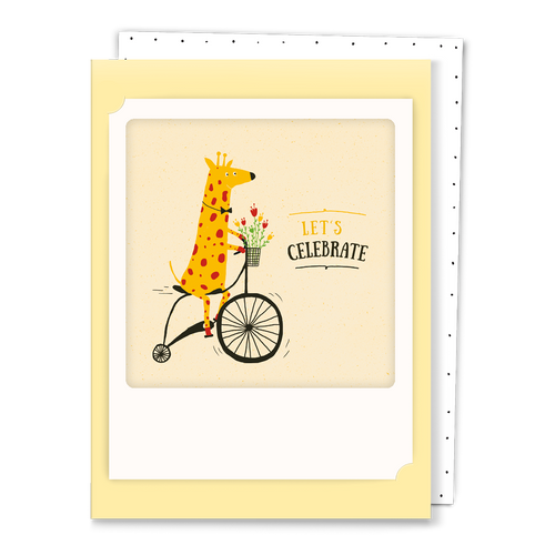 Pickmotion Mini-Card - Let's Celebrate Giraffe