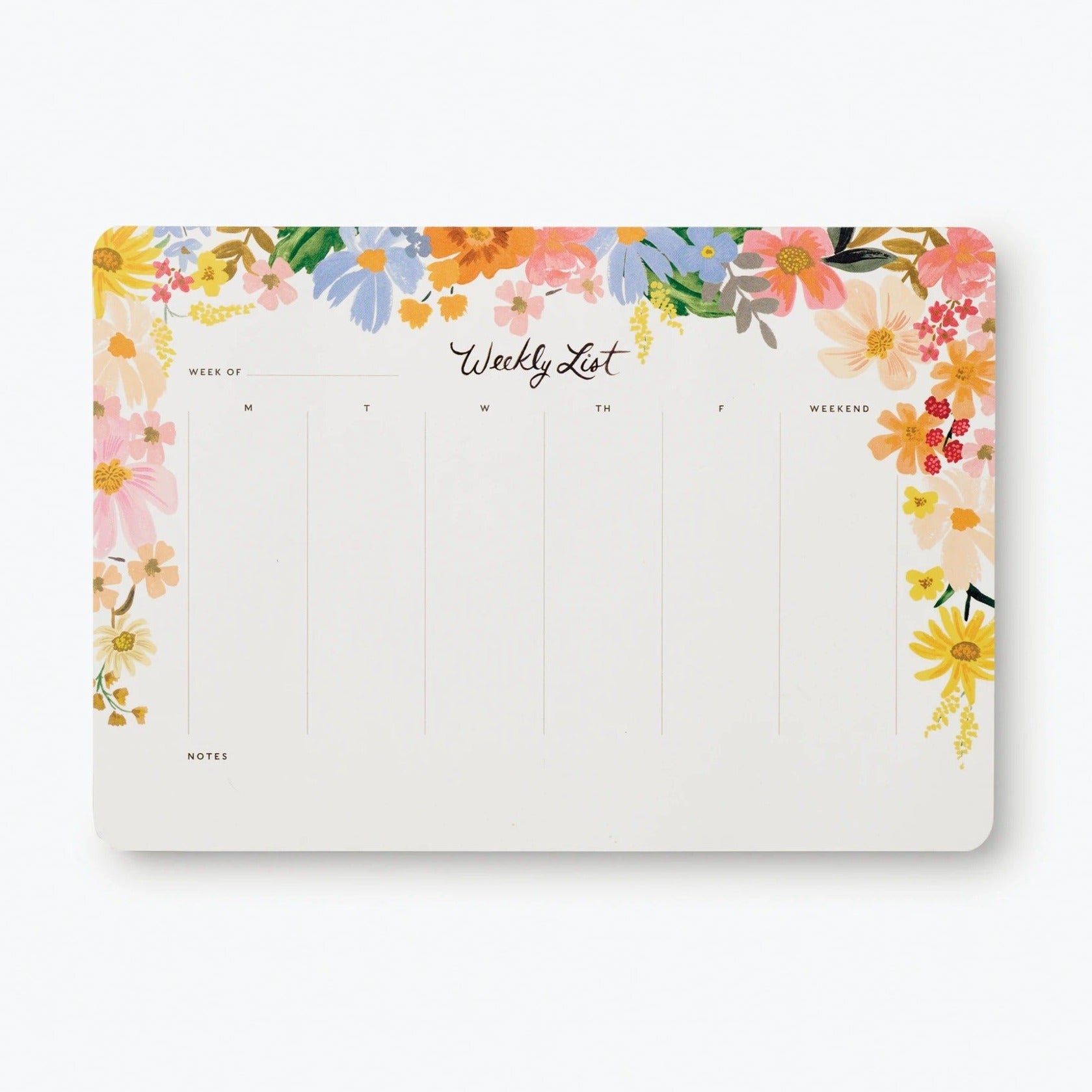 Rifle Paper Co. Desk Pad - Weekly - Marguerite