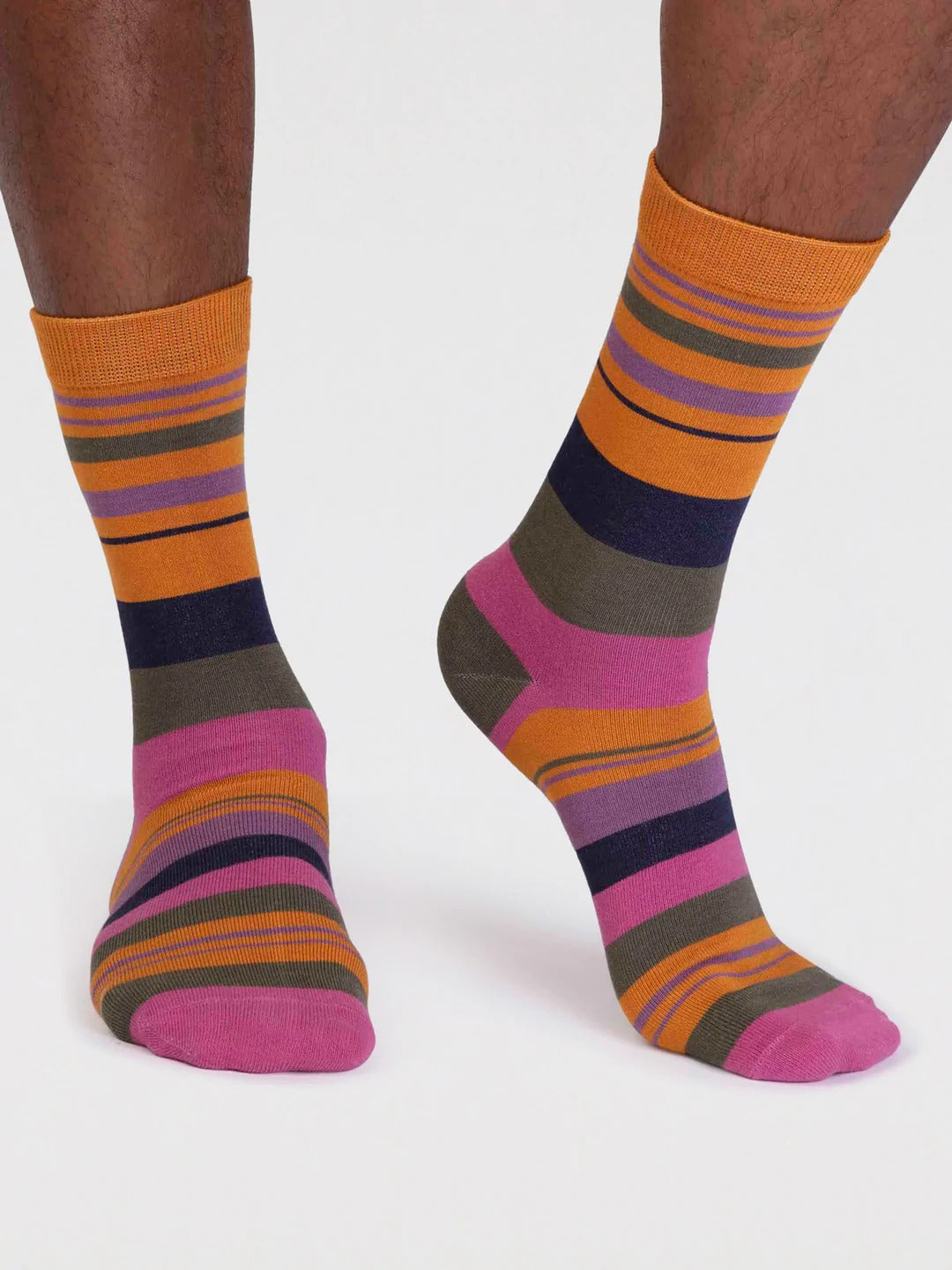 Thought Mens Socks  - Bamboo Maddock stripe socks