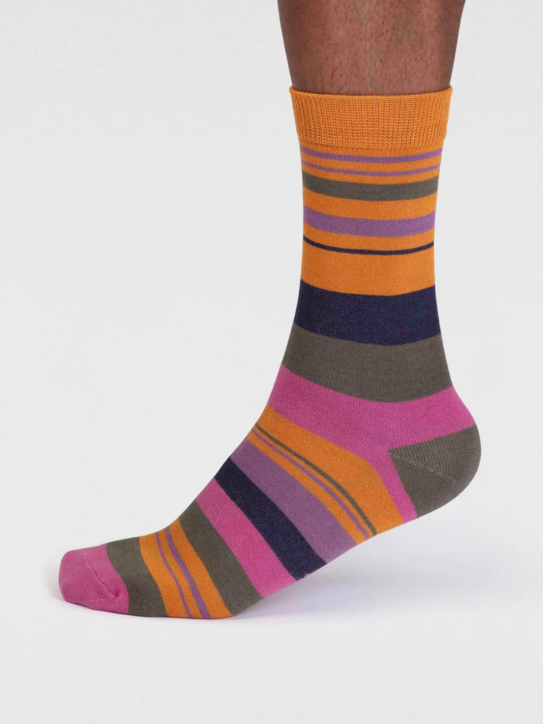 Thought Mens Socks  - Bamboo Maddock stripe socks