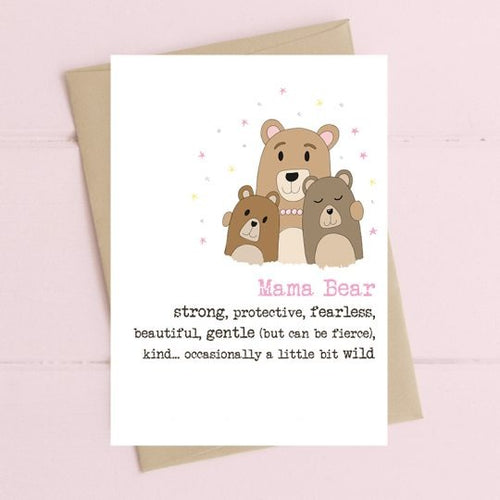Dandelion Card - Mama Bear