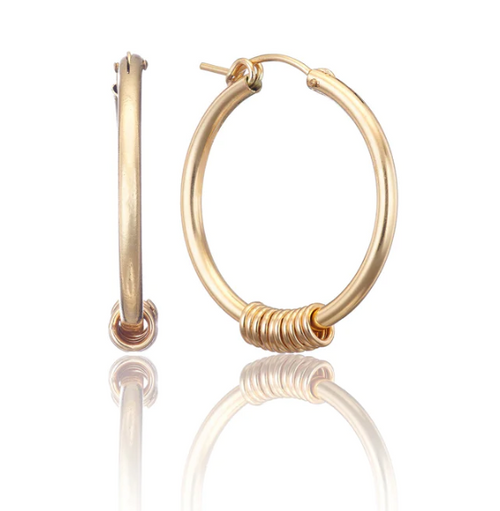 Scribble & Stone Earrings - 14kt GoldFill Infinity Statement Hoops