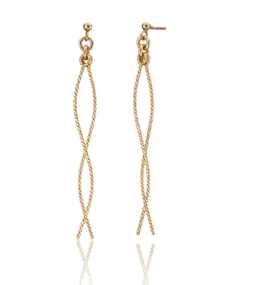 Scribble & Stone Earrings - 14kt GoldFill Mini Diverge Earrings
