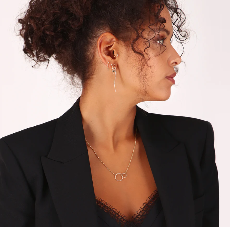 Scribble & Stone Earrings - 14kt GoldFill Mini Diverge Earrings