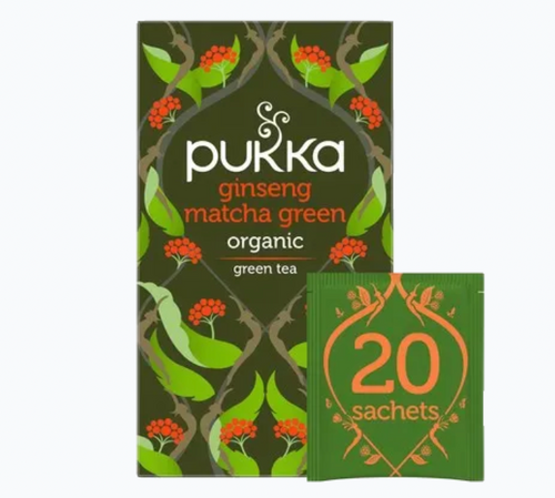 Pukka Organic Tea - Ginseng Matcha Green 20 Tea Bags